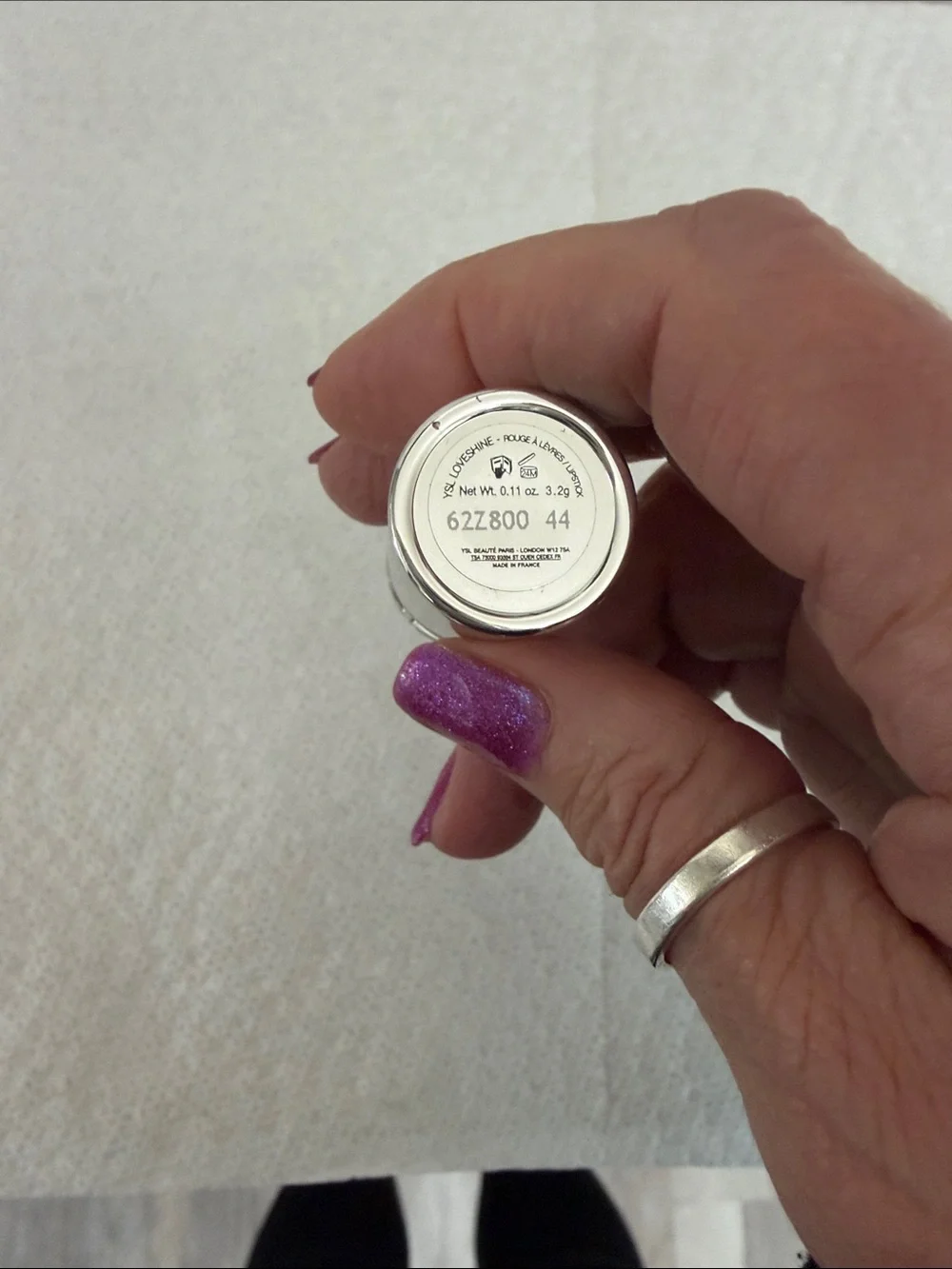 Yves Saint Laurent Dual Lip Colors — Violet Purple & Soft Pink